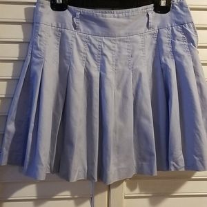 Pleaded light blue skirt
